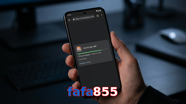 Main screen of Fafa855 apk page for PK players